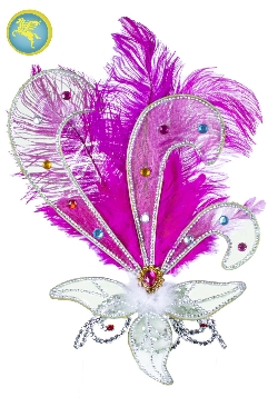 DIADEMA BRASILIANA PROFESSIONALE PIUMA CICLAMO